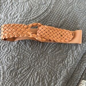 Anthropologie Woven Tan Belt